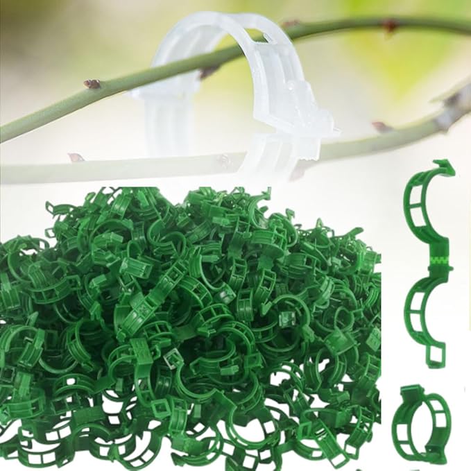 2026 Upgrade Thickened Secured Plastic Plant Clip,Reusable Plant Support Clips Fixing Clips for Climbing Plants,Garden Climbing Vines Fixing Clip for Tomato Grape Vine Flowers Vegetables (150, Green)