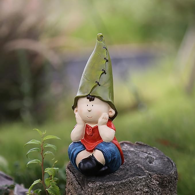 Garden Gnome Decorative Figurines, Set of 3,Flower Gnomes Ornaments Decor Summer Outdoor Figurines, Yard, Flower Bed Garden Gifts for Women, Mom