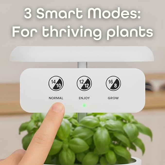 Nouri 7 Pod Smart Garden for Home Cooks | w/Heirloom Tomato | Hydroponics Growing System | LED Grow Lights | Indoor Herb Garden Kit | Herb Growing Kit Indoors for Plant Lovers, Gardeners, Kitchen