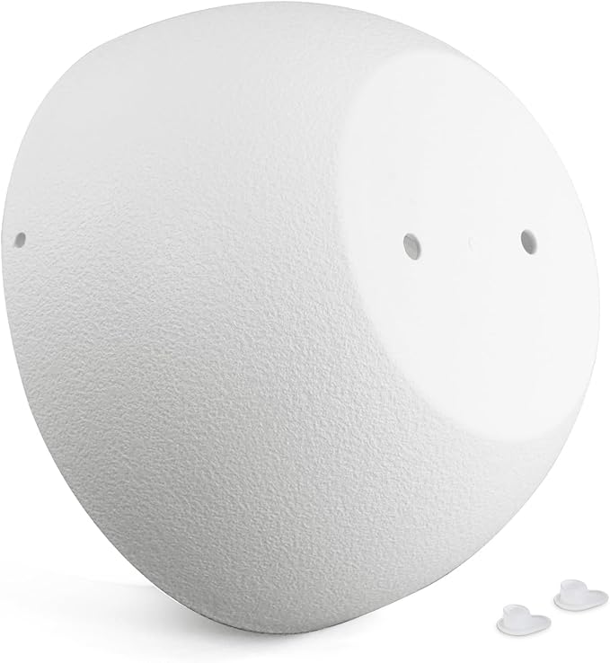 Meowell 10 inch Hanging Planters for Indoor Outdoor Plants, 2 Pack Hanging Flower Pots with Drainage Holes and Chain for Garden Balcony Porch, Round Plastic Hanging Baskets for House Plants, White