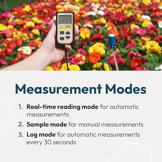 Apogee Instruments MQ-500 Full-Spectrum Quantum PAR Meter - Digital PPFD Meter for Indoor Grow Lights, Sunlight & Plant Monitoring