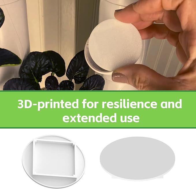 10 PCS White Pod Caps Compatible with Gardyn (The Caps go on top of yPod)，3D Printed Covers