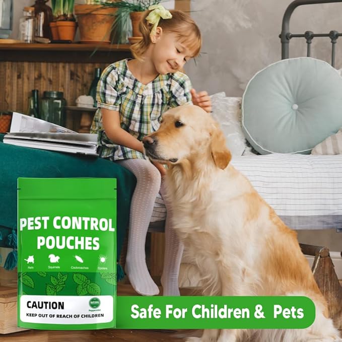 LAQDECDV Pest Control, Mouse Repellent Pouches, Rodent Repellent, Mice Repellant Indoor, Peppermint Mice to Repel Spider, Ant, Roach & Mosquito, Rat Repellant Outdoor, Keep Mouse Out of Camper-12P