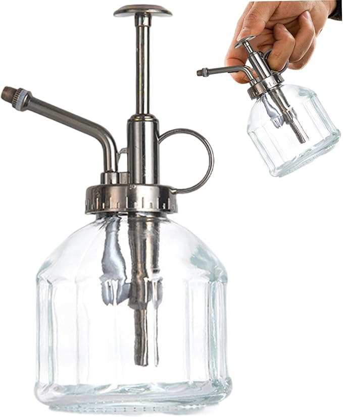 Style 1 Vintage Plant Mister, 200ml Bronze Top Spray Bottle for House Plants