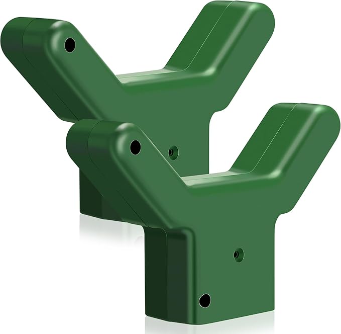 Yungyan 2 Pcs Tree Support, Plastic Fruit Branch Support Device Tree Brace Prevent Them from Breaking for Vineyards Ornamental Gardens Orchards Fits on Standard 1.57 x 1.57 Inch Lumber (Green)