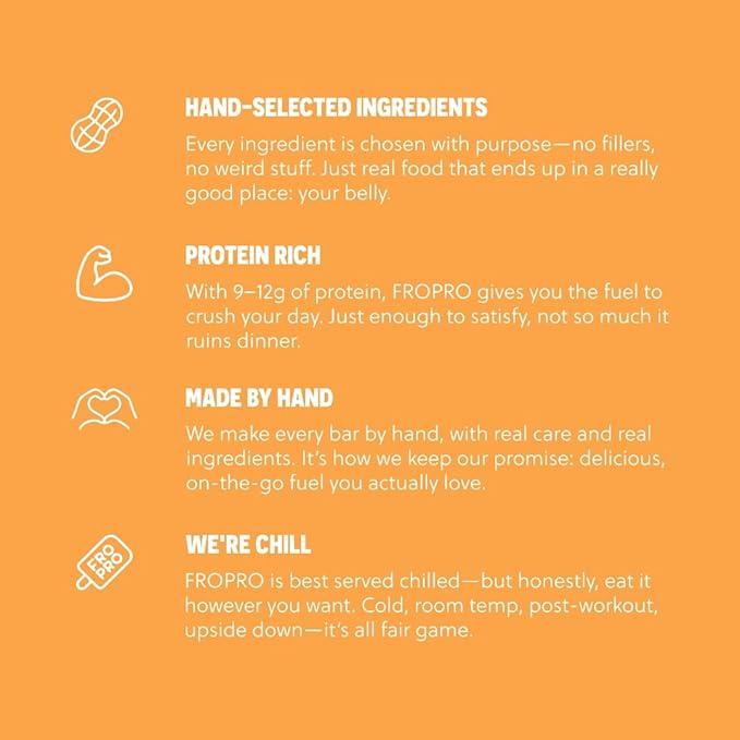 FROPRO Snack Bars - Plant Based Protein Bars, All-Natural, Gluten, Dairy, & Soy Free, High Protein Bars with Low Calories | Everything Bagel, 24 Pack