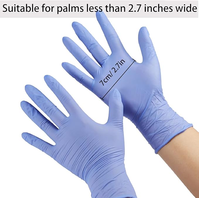Kids Gloves Disposable for 4-10 Years - Latex and Powder Free - for Kids Festival Preparation, Crafting, Painting, Gardening