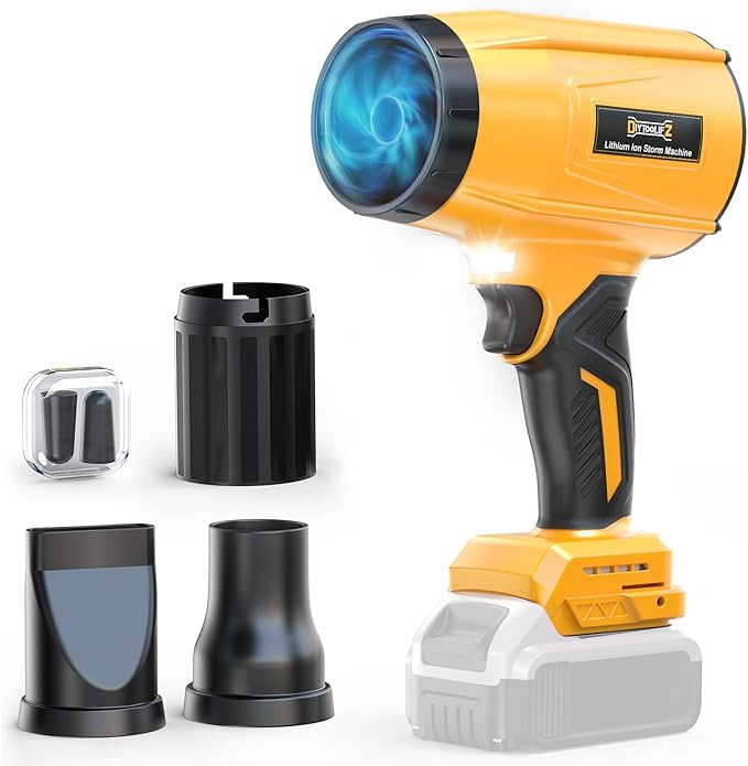 800,000RPM Cordless Leaf Blower Compatible with Dewalt 20V (Tool Only), Brushless Motor, Adjustable Speed, Lightweight Portable Electric Blower for Car, Patio, Garden (Without Battery)