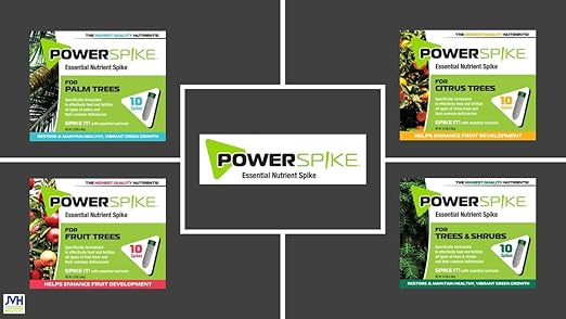 for Fruit Trees. Essential Nutrient Spike formulated to Feed All Types of Fruit Trees (Apple, Peach, Orange, Lemon, Lime, etc.) and Address Common Deficiencies (30 Spikes - 9.6 Lbs)