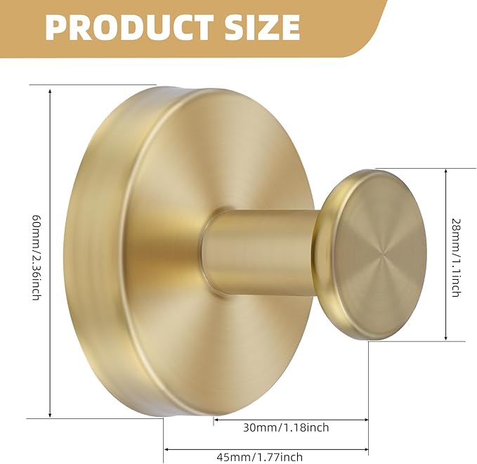 Upgrade Suction Cup Hooks for Shower,Heavy Duty Towel Hooks for Bathrooms, No Drill Suction Hooks for Inside Shower, Reusable Shower Hooks for Glass Doors & Windows(4, Brushed Gold)
