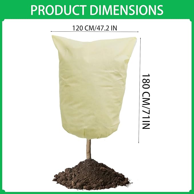 BATULU,Plant Covers Freeze Protection,47.2 X 70.8 Inchesplant Covers for Winter, 2-Packwinter Garden Plant Protectionreusable.