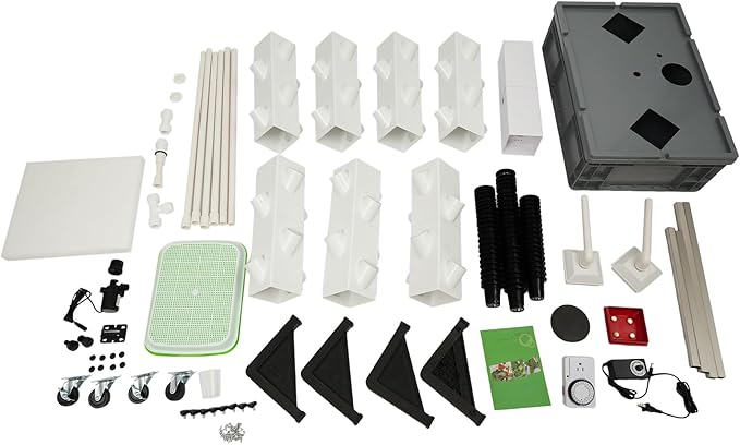Hydroponics Growing System Kit,56 Pods Vertical Indoor Smart Garden Kit, Indoor Herb Garden with Wheels, Plant Germination Kit for Vegetable Fruit (56 Holes)