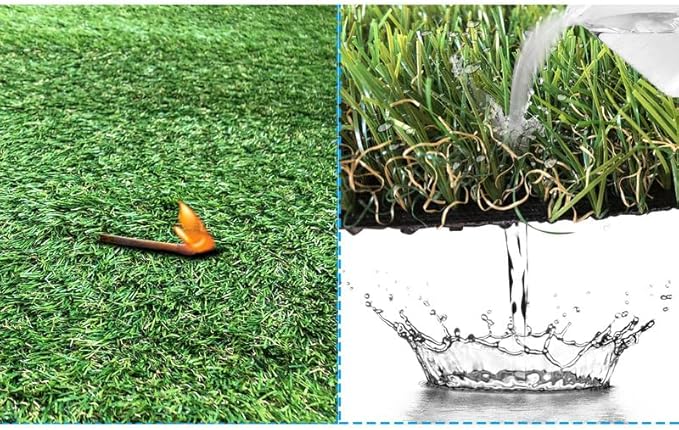 Petgrow Artificial Grass Turf -8FTX82FT(656 Square FT)- Realistic & Thick Synthetic Fake Grass Mat for Outdoor Garden Landscape Pet Dog Grass Rug Faux Turf