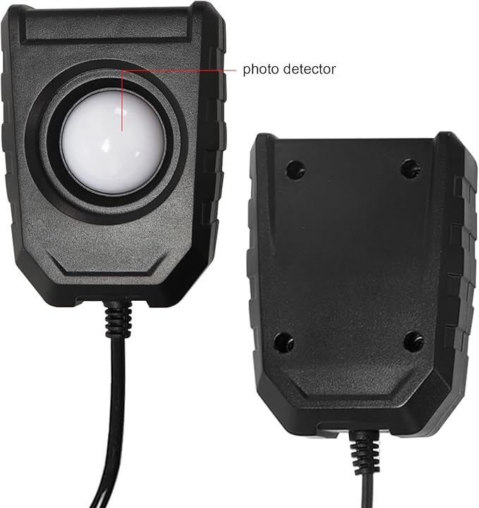 Light Meter Digital Lux Meter Handheld Illuminance Light Meter with 360 Degree Rotating Sensor, 4 Digit LCD Display 0~200,000 Measurement Range Luxmeter Tester for Plants, Headlights, Home & Office