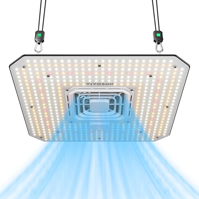 VIVOSUN AeroLight A150SE, LED Grow Light 150W with Integrated Circulation Fan, Compatible with App, Used with Growhub Controller E42A/E25 to Achieve More Functions for 2x4/3x3 Grow Tent