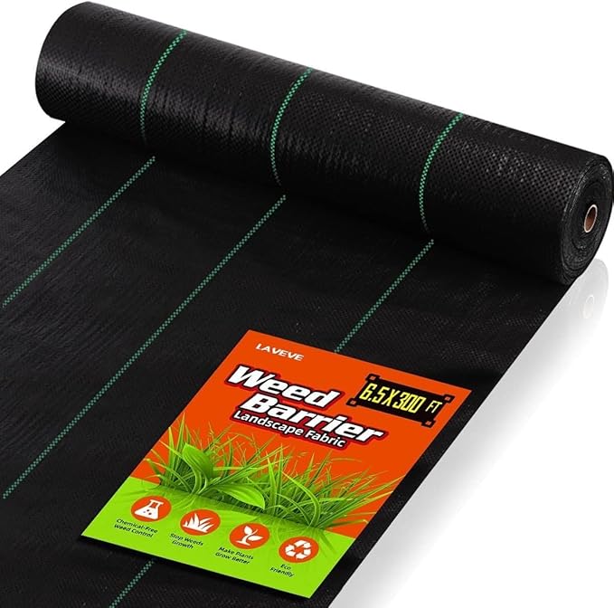 3FT x 300FT Weed Barrier Landscape Fabric, 3.2oz Premium Heavy Duty Garden Cloth, Ground Cover for Gardening, Farming