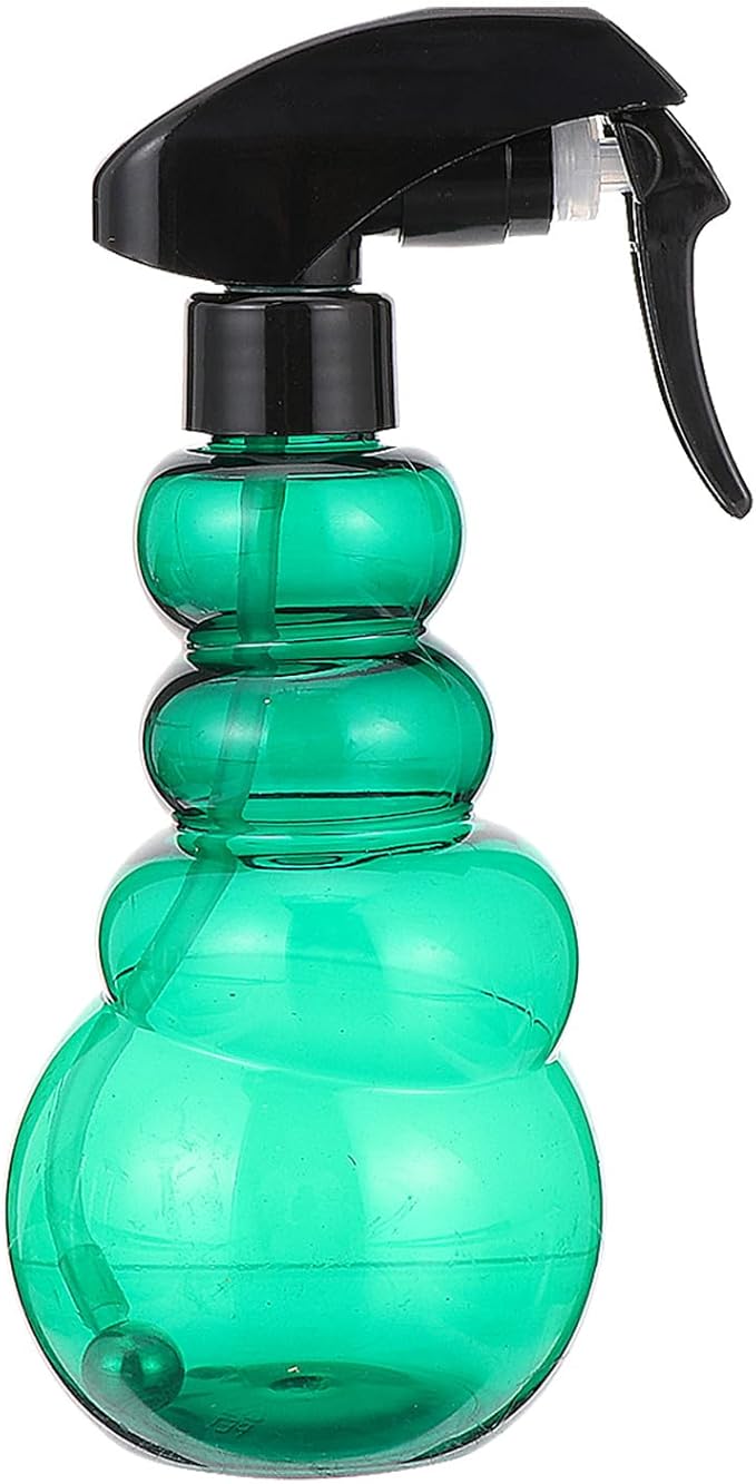Plastic Spray Bottle Barber Hairdressing Sprayer Hand-Press Mist Sprayer Green 250Ml Refillable for Salon Hair Care and Plant Watering