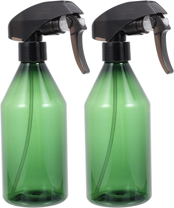 2PCS Thickened Plant Spraying Bottles for Indoor Flower Watering Leakproof Transparent Mist Sprayers for Gardening Hair Styling Skin Care and Cleaning Use