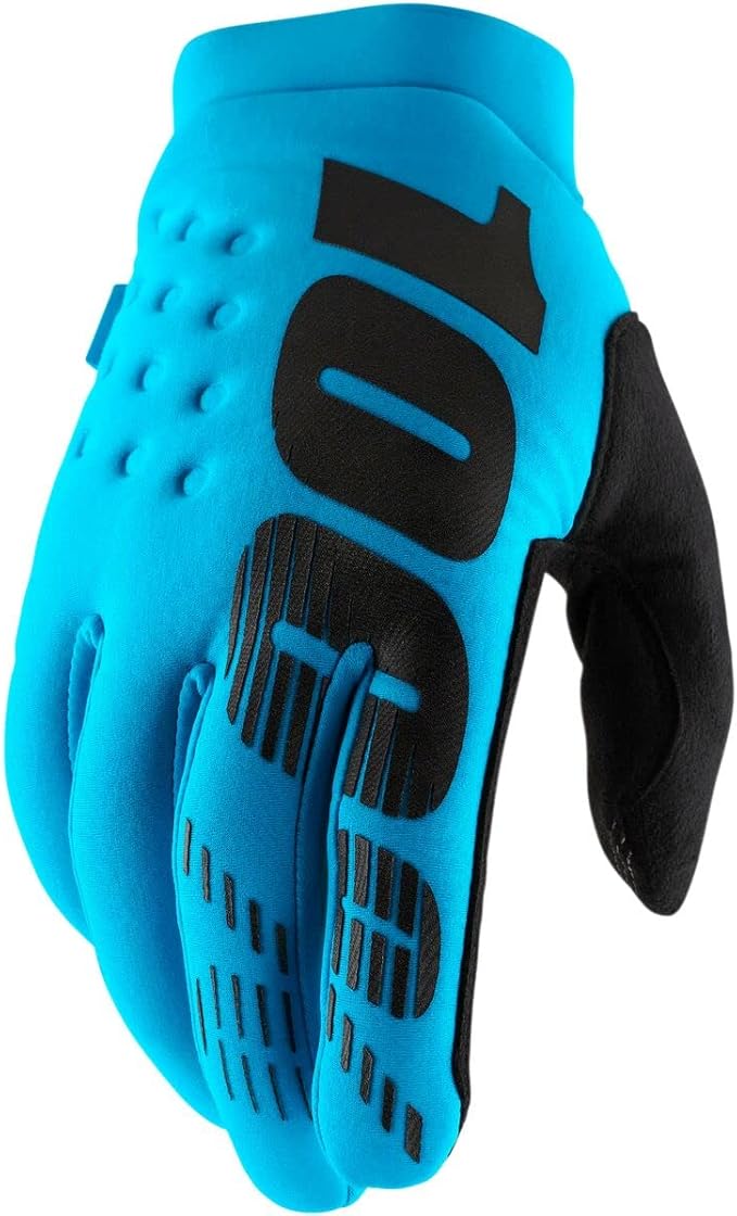 100% BRISKER Cold Weather Motocross & Mountain Bike Gloves - Warm Winter MTB & MX Powersport Racing Protective Gear