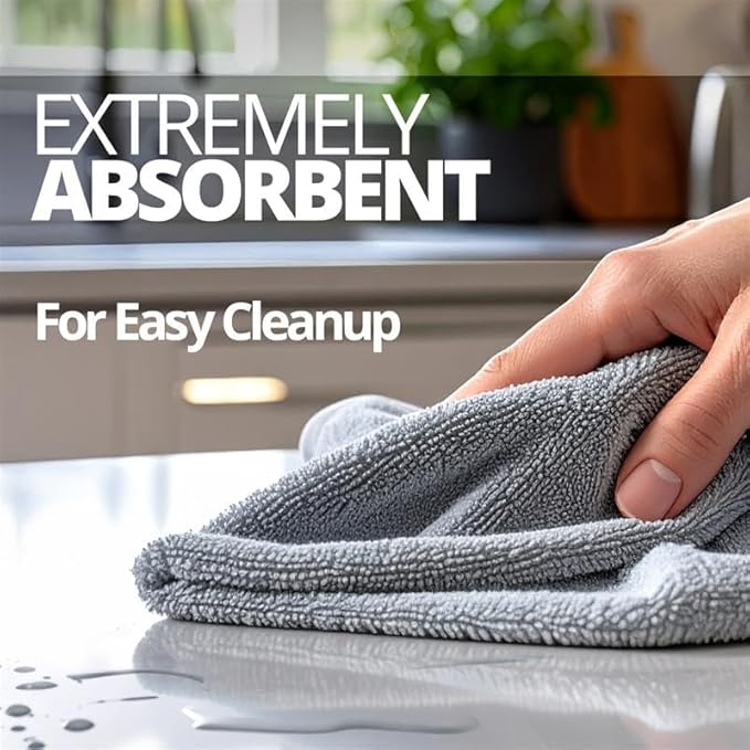 CERAKOTE Microfiber Towels (24 Pack) - Cleaning and Application Towels Durable Microfiber Material - 300 GSM Lint-Free Towel - Ideal for Cars, Home, Shop and Office Cleaning