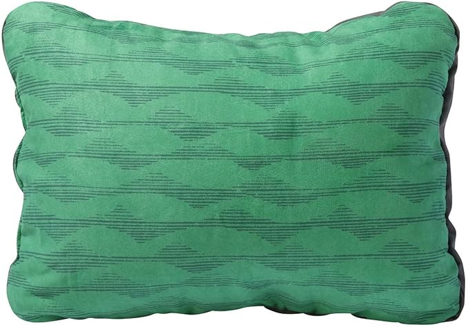 Therm-a-Rest Compressible Camping and Backpacking Pillow, Green Mountains Print, Small