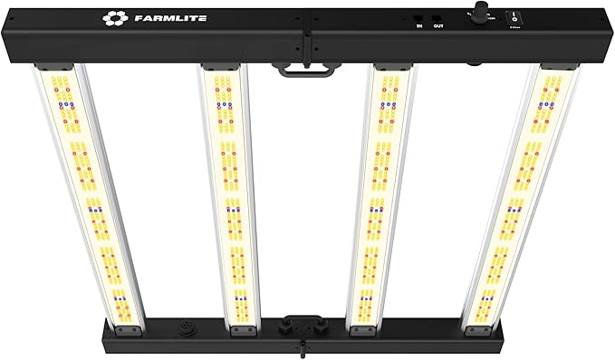 Grow Light FARMLITE LED Grow Lights for Indoor Plants Full Spectrum Growing Light Plant Hanging Growing Lamps Seedling Daisy Chain Dimmable Board 4x4ft Coverage (260watts)