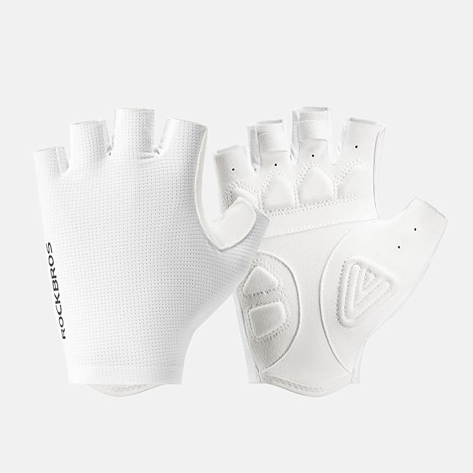 ROCKBROS Cycling Gloves for Men Women - Breathable Gel Pad Road Mountain Bike Gloves - Touch Screen Anti-Slip MTB Gloves for Cycling Workout Outdoor Sports