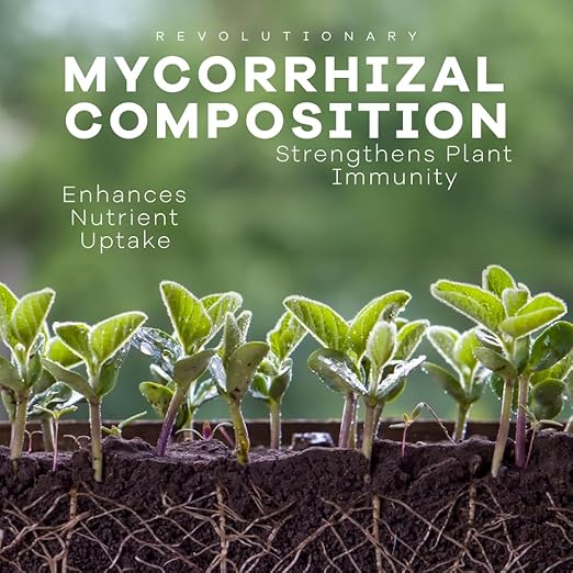DYNOMYCO Granular Mycorrhizal Fungi Inoculant, 50g/1.76oz – Boosts Root Growth, Yields & Nutrient Uptake – 900 Propagules/g, Concentrated Granules, & OMRI Listed – Biofertilizer for Plant Growth