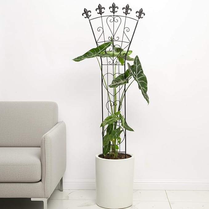 3pcs Indoor Climbing Plant Trellis 46x15.5in Heavy Duty Durable Iron Decorative Support for Monstera, Pothos, and Houseplants Ideal for Vertical Growth in Garden, Balcony, and Indoor Spaces