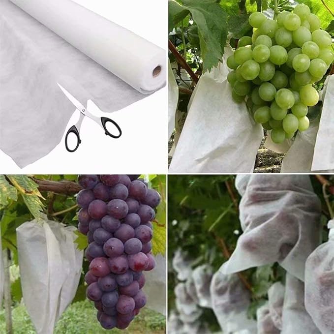 Agfabric Plant Covers Freeze Protection Frost Blankets for Plants 10'x50' 1.2oz Floating Row Cover Garden Plant Cover Freeze Cloths for Plants Winter Frost Freezing Protection,White