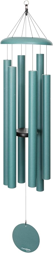 Corinthian Bells by Wind River - 60 inch Patina Green Wind Chime for Patio, Backyard, Garden, and Outdoor Decor (Aluminum Chime) Made in The USA