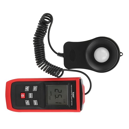 GYZOUKA TA8133 Digital Light Meter, Illuminance Meter with Manual Auto Range 200000lx, for Visible Light Measurement