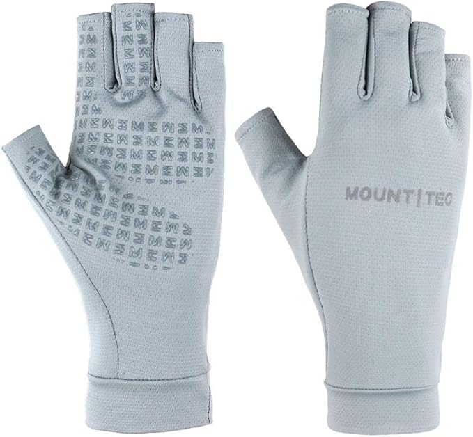 Unisex UV Protective Fingerless Gloves UPF 50+ Summer Sun Glove for Outdoor Fishing Cycling Hiking Driving Kayaking