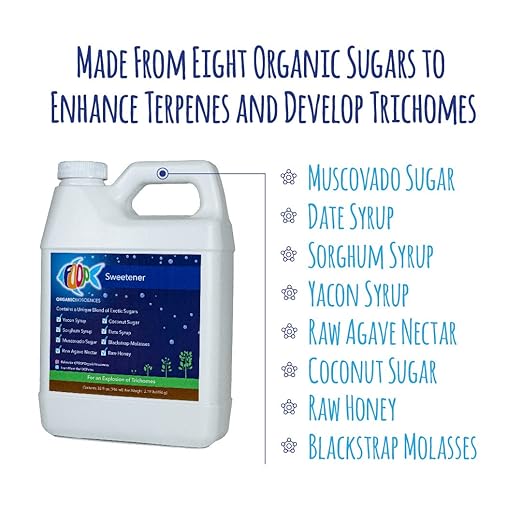 FOOP Sweetener: Organic Terpene Enhancer for Plants | Creates an Explosion of Trichomes | Contains 8 Organic Sugars | Works with All Growing Media and Nutrient Lines (32oz)