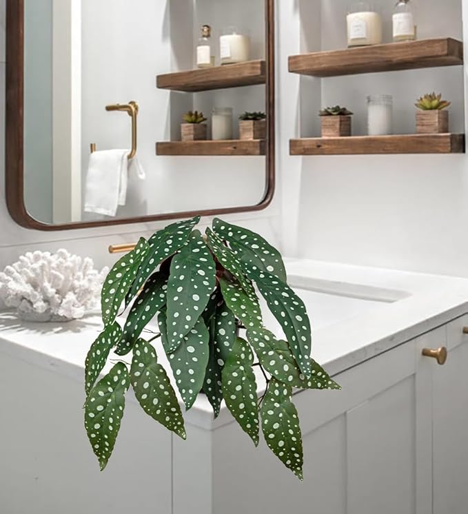 Fake Hanging Plant in Black Pot Artificial Syngonium Podophyllum Plant Faux Greenery Leaves for Wall Bedroom Office Desk Bathroom Indoor Outdoor Home Deco