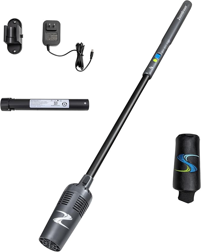 Breeze Lightweight Air Stick Blower – Sleek, Lightweight Air Broom for Precision Cleaning at RVs, Home, Patios, Condos and All Outdoor and Indoor Activities (Headcover Included)