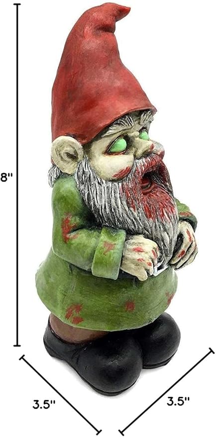 G150027 Zombie Walking Dead Gnome Garden Statue Sculpture