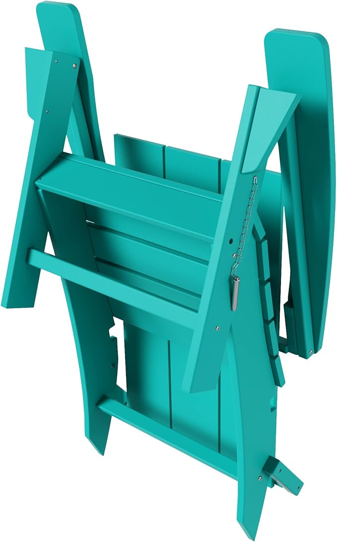 WestinTrends Ashore Modern Outdoor Folding Adirondack Chair (Set of 4), Turquoise