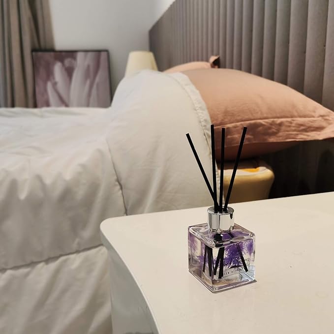Seed Spring Reed Diffuser Set with Sticks Lavender Aromatherapy Oil Scent Diffuser for Home Office Bathroom Decoration Perfume and Gifts 50ml/1.7 oz