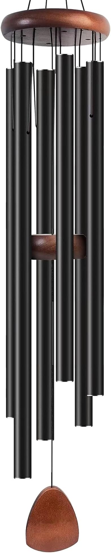 Bursvik Wind Chime for Outside Deep Tone, 55 inch Large Wind Chimes, 6 Heavy Duty Tubes Aluminium Metal Extra Large Wind Chimes, Decoration for Garden, Patio, Yard, Gift for Mother's Day