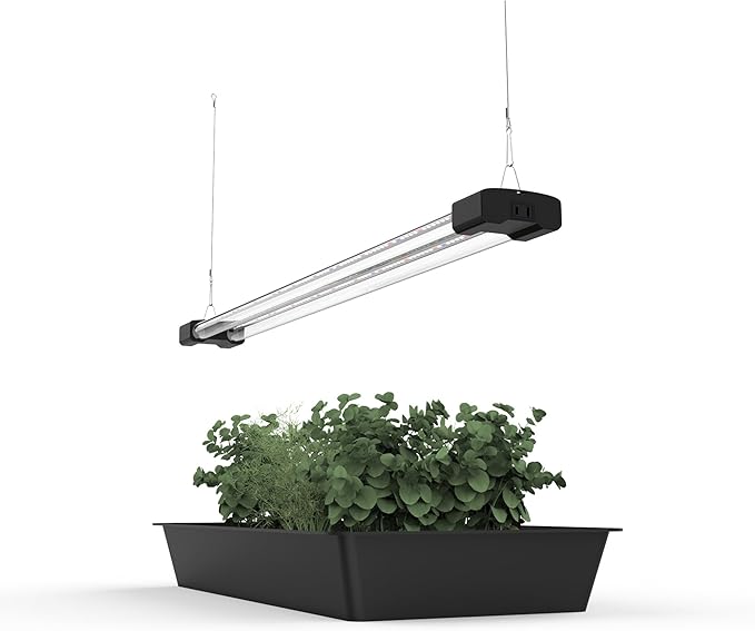 BoostGro 3FT LED Succulent Terrarium Plant Grow Light Linkable Full Spectrum Daylight with Enhanced 660nm Red and 450nm Blue LightTech Indoor Lighting Fixture (3 FT)