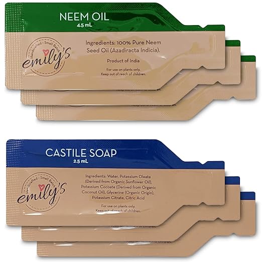 Emily's Naturals Neem Oil Plant Spray Refill Kit - Makes 48oz - Spray Bottle Not Included