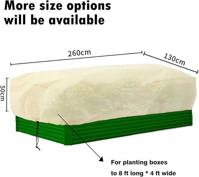 EAVNCLG Rectangular Plant Protection Cover, Winter Outdoor Garden Plant Frost Protection Blanket, Plant Frost Protection Cover, Plant Protection Wrap Cover, 1 Piece, 102 x 51 x 19.7 Inches