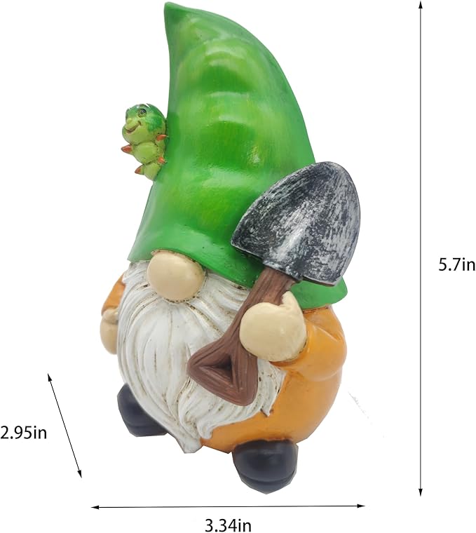 Pea Gnomes Outdoor Garden Gnome Cute Decor Gifts Gnome Statue Home Decor for Home Yard Garden Patio Lawn