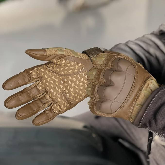 WTACTFUL Rubber Guard Tactical Gloves for Men Touchscreen Airsoft Motorcycle Hunting Outdoor