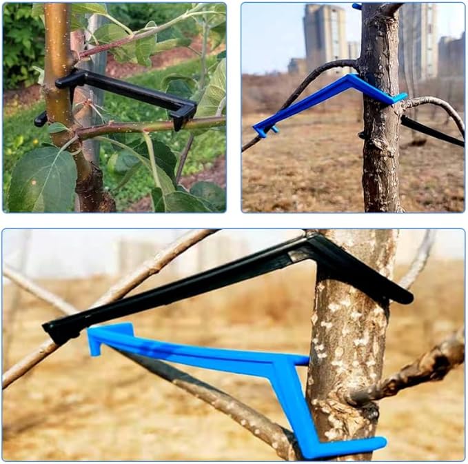 HANABASS Fruit Tree Branch Spreader Set 20Pcs Adjustable Plastic Limb Spreaders for Garden Tree Branch Support and Training Healthy Fruit Growth