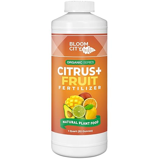 Bloom City's Organic Citrus & Fruit Fertilizer for Fruit Trees - Quart (32 oz)