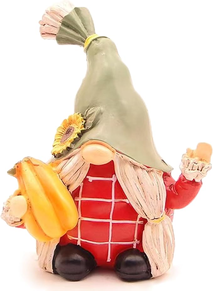 Fall Gnomes Decorations for Home Harvest Gnome Figurines Resin Garden Figurine Kitchen Decor Birthday Thanksgiving Gifts for Table Indoor Lawn Outdoor Porch
