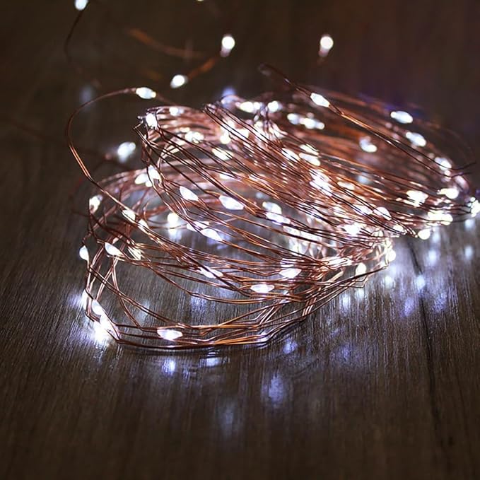 3 Pack USB Fairy Lights, USB Powered String Lights 16.5FT 50 LEDs, Fairy String Lights for Bedroom, Wedding, Party, Christmas Tree Decoration (White)