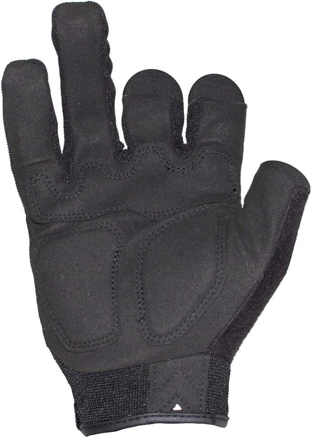 Ironclad Tactical Impact Trigger Gloves, TAA Compliant, Best for Airsoft, Paintball, Machine Washable, Sized XS-XXXXL (1 Pair), Black (IEXT-FRIBLK-07-XXXL)